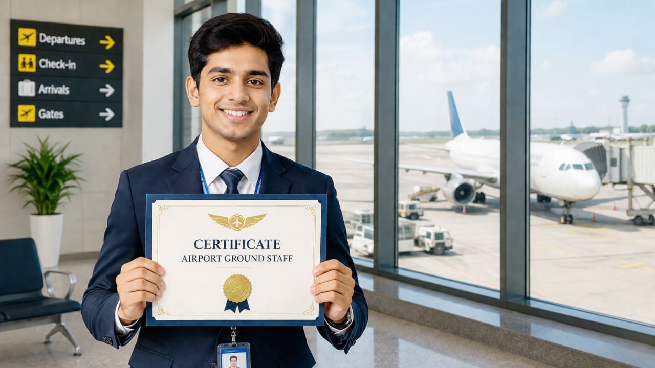 What kind of certifications will I receive after ground staff course ?
